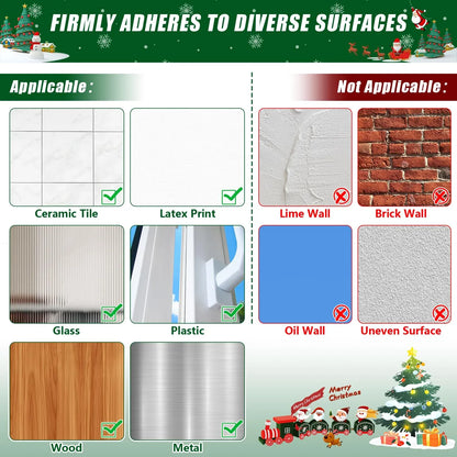 ⏳ Last Day 49% OFF – 🎄No-Drill Christmas Garland Hangers | 12 Santa Adhesive Hooks Holding Up To 5 lbs For Stockings, Wreaths & Holiday Decorations🎅 🎅