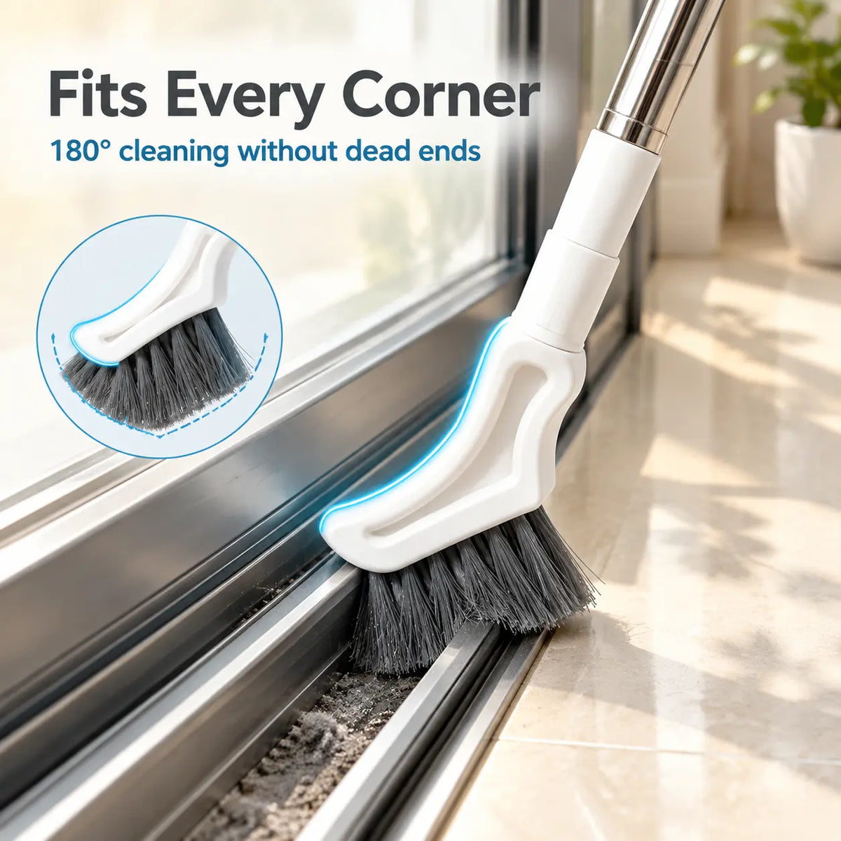 🔥Buy 2 Get 1 Free | Telescopic Crevice Cleaning Brush – Reach Tight Gaps Without Bending🧹