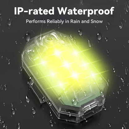 🚨 Rechargeable Wireless RGB LED Strobe Lights – High Brightness & Remote Control for Cars, Bikes & Drones ✨