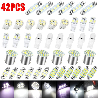 💯 Super Bright White Interior Car Lights Kit Set