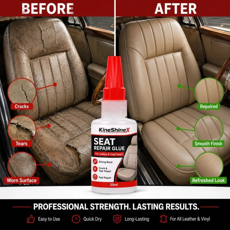 🔥 Buy 1 Get 1 Free – Quick-Dry Car Seat Leather Repair Glue 🚗✨