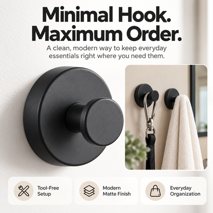 ✨🏠3-Pack No-Drill Twist-Lock Hooks – Easy Everyday Wall Organization