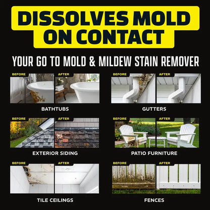 🧽 Industrial Stain Dissolver – Heavy-Duty Spray for Mold, Mildew & Grime 🏠✨