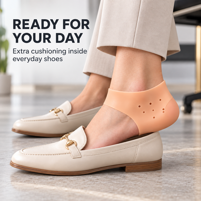 🩹Soft Silicone Heel Protectors – Breathable, Reusable Cushions for Everyday Comfort👠