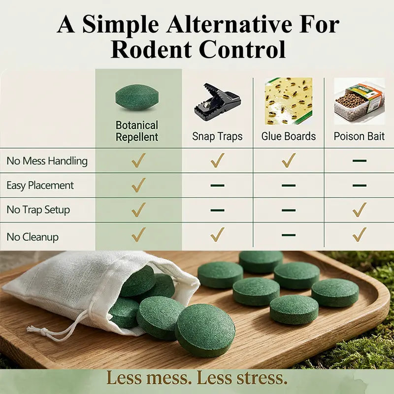 🐭🐭24-Pack Mouse & Rodent Repellent Balls – Indoor Pest Deterrent for Home & Garage