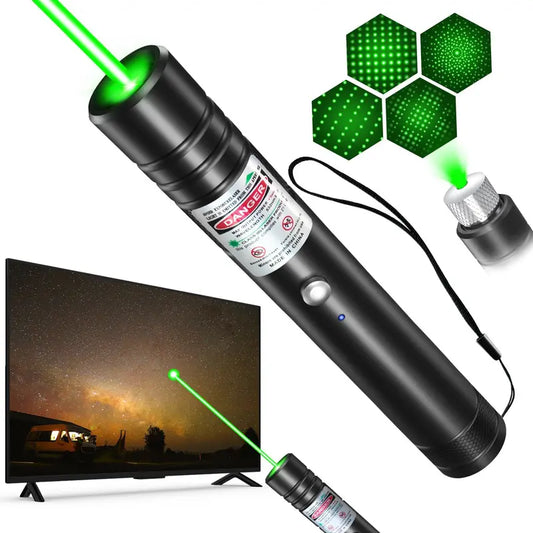 Rechargeable Green Laser Pointer/ Line Light Flashlight