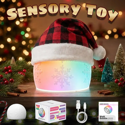 Watt Bubble Interactive LED Ball – Rechargeable Tap & Squeeze Toy with 29 Colors & 3 Light Modes