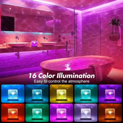 🌊 16-Color Ocean Wave Projector Light – Color-Changing Ambient Lighting ✨