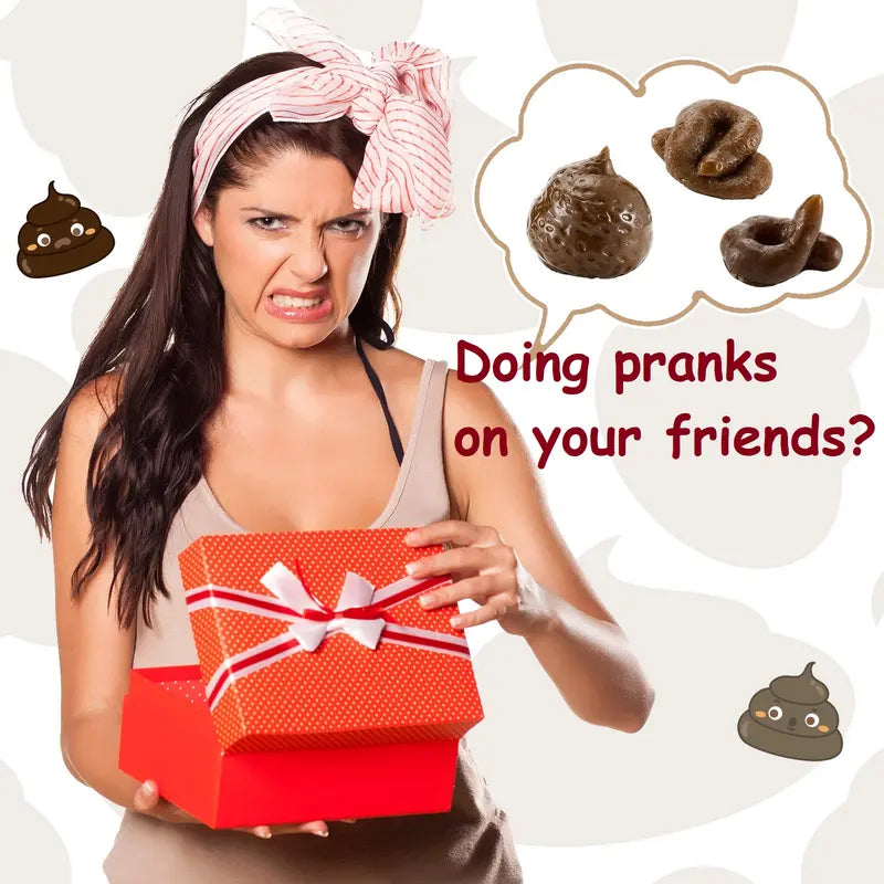 7 Pcs Fake Poop Realistic Prank Poop Props