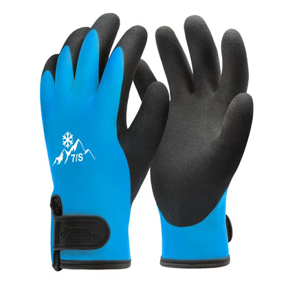 🧤🧤toolant Heavy-Duty Waterproof Insulated Work Gloves – Latex Grip & Adjustable Wrist for Gardening and DIY