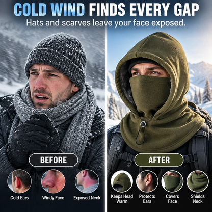 🎁Buy 1 Get 1 Free🥶2 Pack Fleece Balaclava Hood – Full Face & Neck Winter Protection