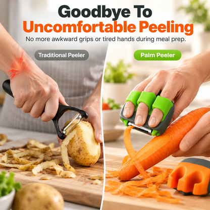 🥕  Palm Vegetable Peeler – Finger Grip Kitchen Tool for Faster & Easier Food Prep