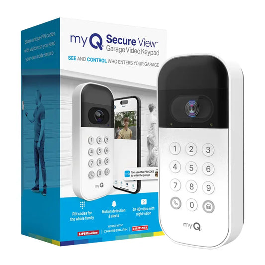 🏠📹 Smart Garage Door Video Keypad – Wide-Angle Camera, Custom PINs