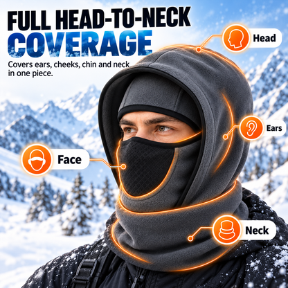 ⬆️🔥2026 Upgraded Design ❄️Winter Fleece Balaclava Hood | Full Face & Neck Warmer