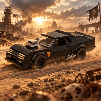 Ultimate V8 Interceptor Building Set – Build, Display & Collect the Black Muscle Machine