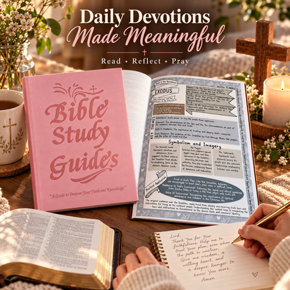 66-Page Bible Study & Devotional Journal – Guided Scripture Reflection, Prayer & Faith Growth