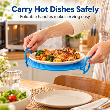 🍽️ 3-in-1 Plastic Microwave Plate Holder ✨