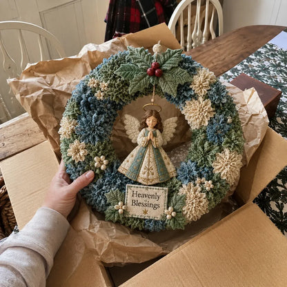 🎄✨ DIY 3D Fabric Poke Christmas Wreath Kit – With Tutorial & Guide Included ❤️❤️