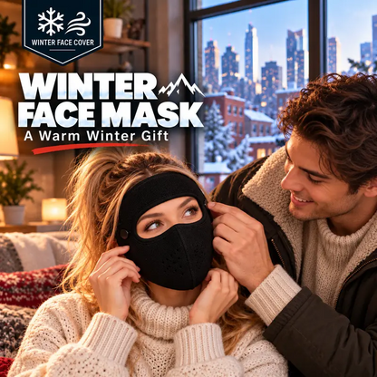 Winter fleece face mask with detachable goggles