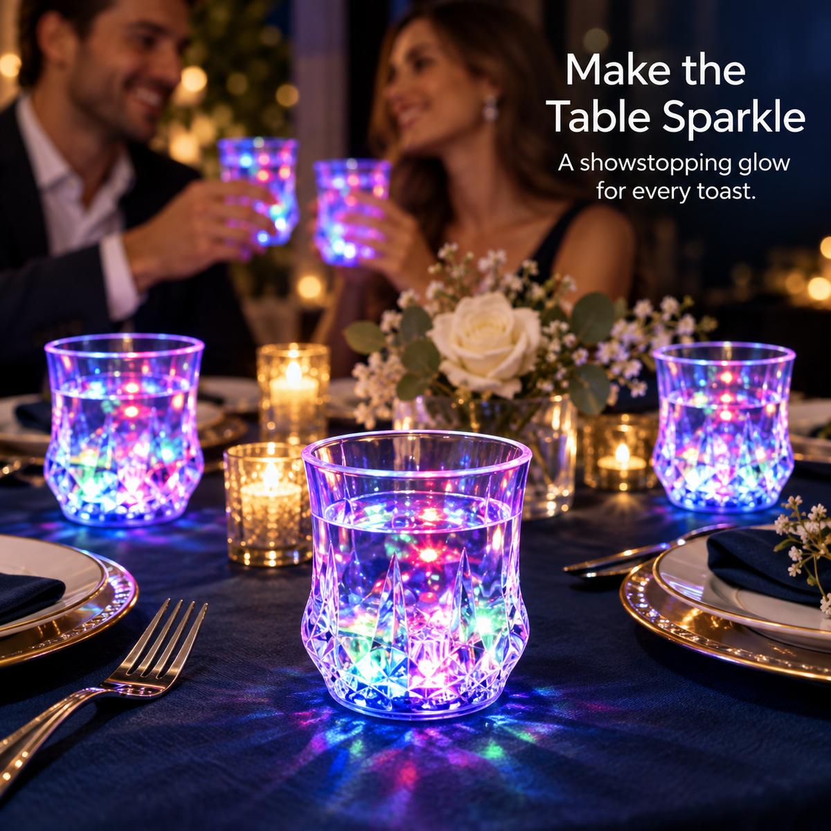 ✨✨Liquid Activated LED Light Up cups Crystal Drink Set✨✨