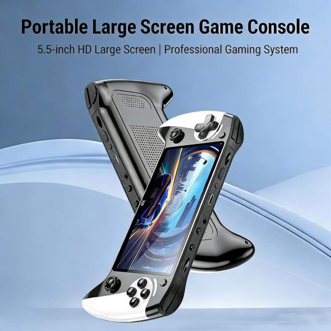 🎮 Portable Retro Game Console –  5.5' HD Screen & 10 Retro Systems