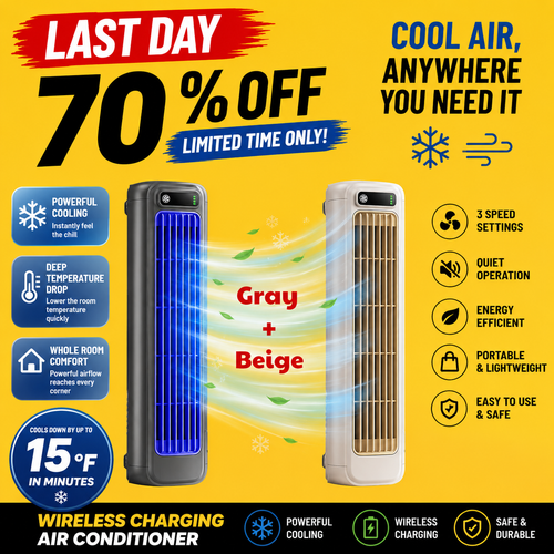 🎖️Summer Bash 49% OFF🌊Wireless Charging Air Conditioner
