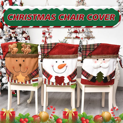 🎄 Festive Christmas Chair Cover Set – Cosy Holiday Dining Chair Decorations for a Magical Christmas ✨
