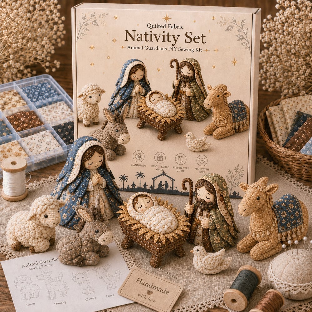 🔥 HOT SALE 🔥 DIY Patchwork Nativity Scene Sewing Kit