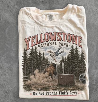 Yellowstone Fluffy Cows Family Matching T-Shirt