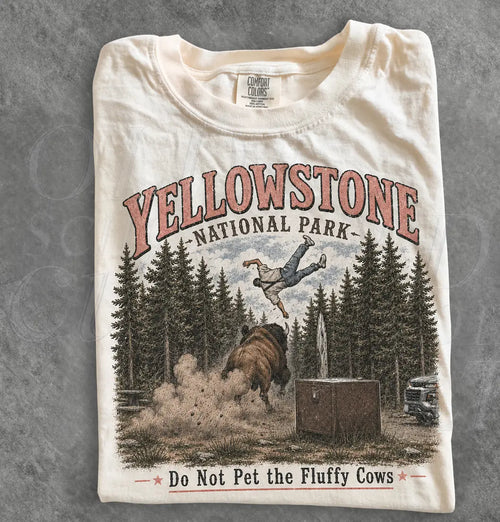 Yellowstone Fluffy Cows Family Matching T-Shirt