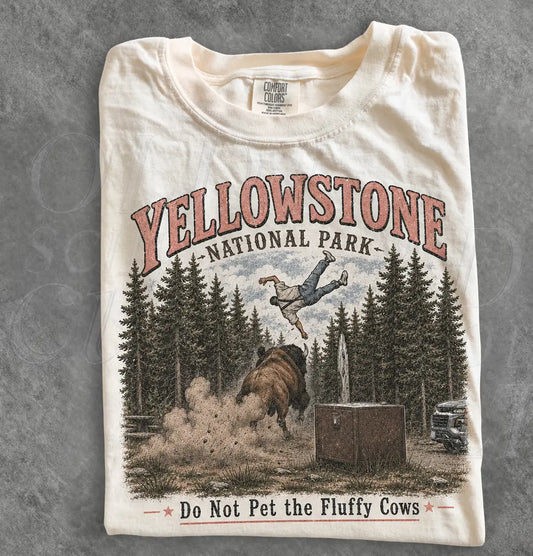 Yellowstone Fluffy Cows Family Matching T-Shirt