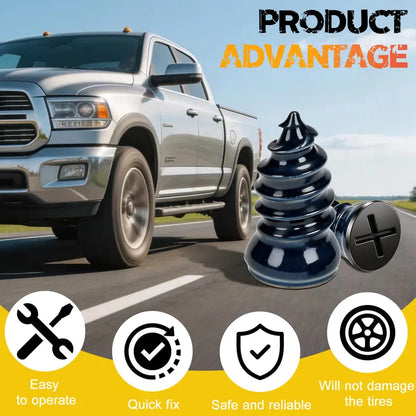 ✨✨60-Pcs Tubeless Tire Repair Kit – Dual-Size Coated Screw Plugs for Car & Motorcycle Tire Maintenance