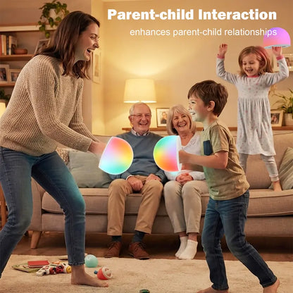 Watt Bubble Interactive LED Ball – Rechargeable Tap & Squeeze Toy with 29 Colors & 3 Light Modes