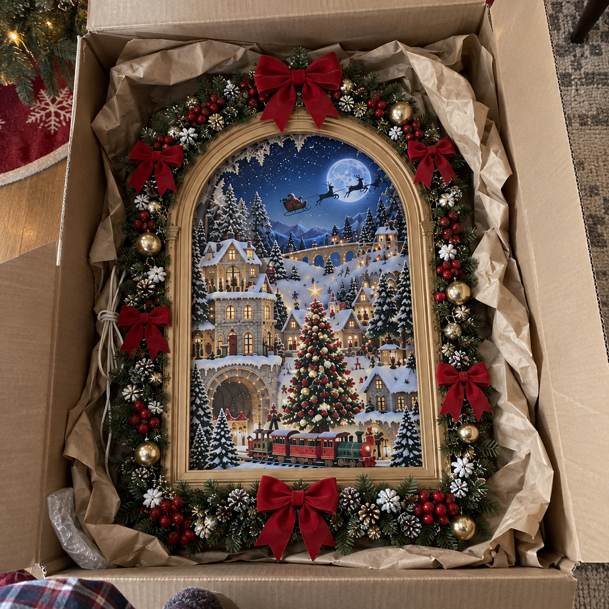 🎄 The Christmas Portal™ – Animated Christmas Village ✨