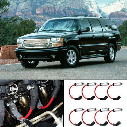 48322 8-Piece Spark Plug Wire Set – Replacement for Select 1999–2006 Chevy, GMC & Cadillac 4.8L, 5.3L & 6.0L V8 Models
