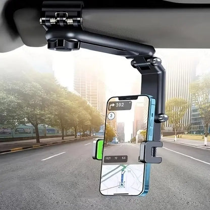 🚗📱 Car Phone Mount – Long Adjustable Arm, 360° Rotation & Secure Anti-Scratch Clamp 🎥