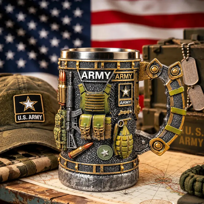 🎖️ Military 3D Mug Series – Bold Novelty Drinkware ☕