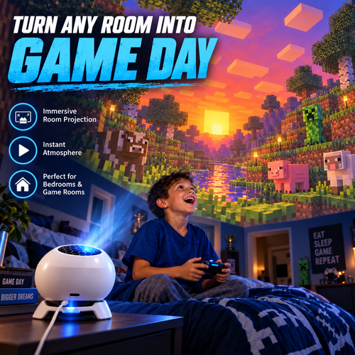 🎮 Block World Adventure Projector – Turn Any Bedroom Into an Immersive Pixel Game Zone