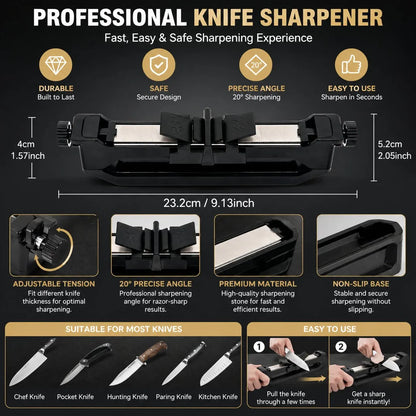 🔪✨Portable Precision Knife Sharpener – Compact & Easy-to-Use Kitchen Knife Sharpening Tool