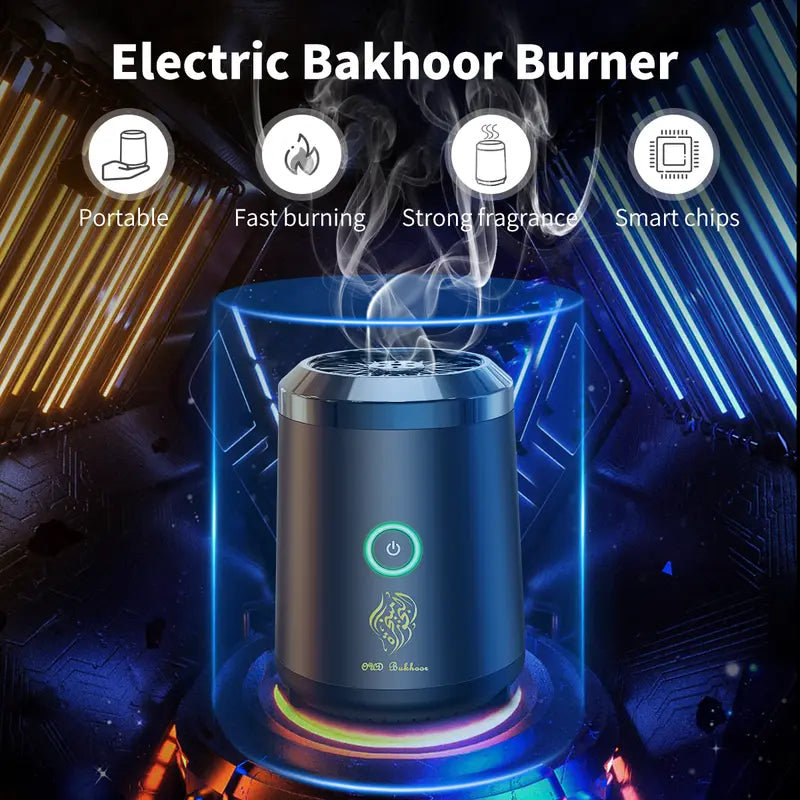 ✨🏡Ceramic Oud Electric Incense Burner – USB Rechargeable Bakhoor Burner with Auto-Off for Home Fragrance