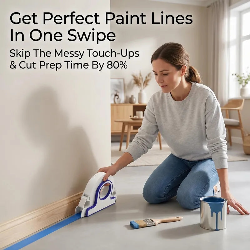 🌟📏Painter’s Masking Tape Applicator – Faster Paint Prep for Neat, Consistent Tape Placement