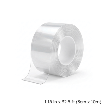 Clear window and door draft-sealing tape