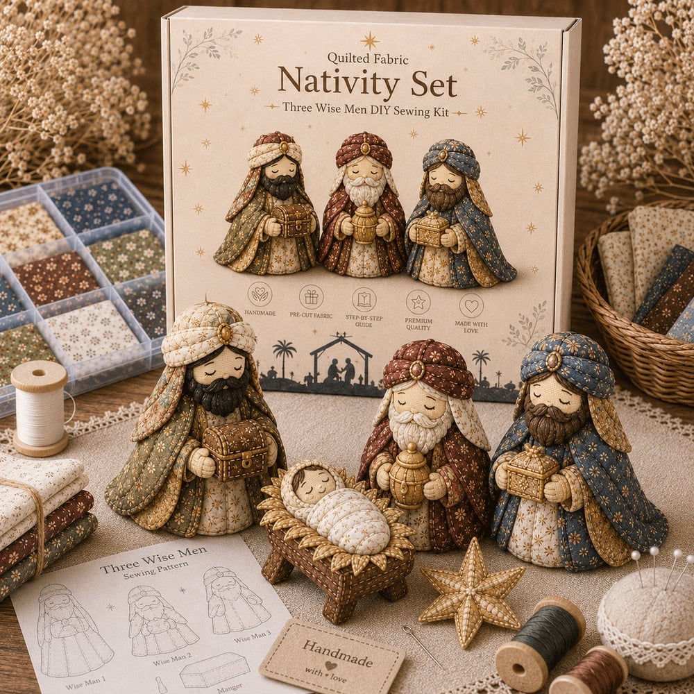 🔥 HOT SALE 🔥 DIY Patchwork Nativity Scene Sewing Kit