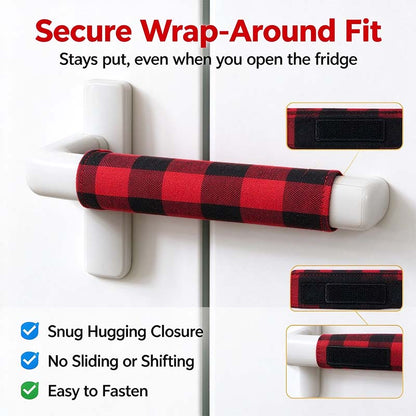 Plush Christmas appliance handle covers