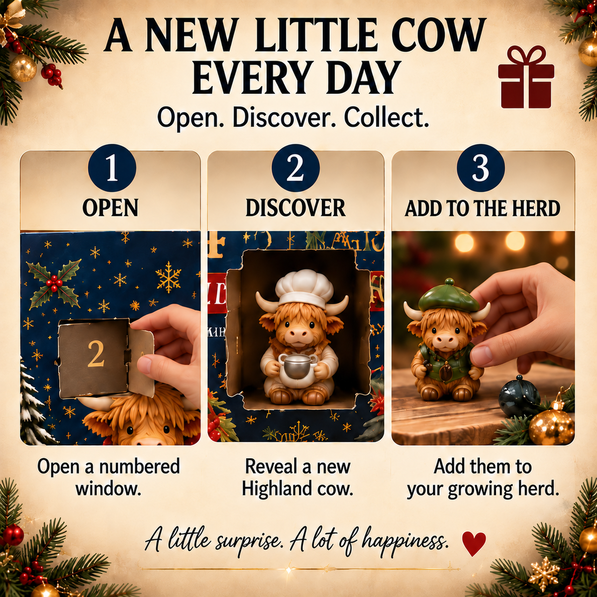 🐮24-Day Highland Cow Advent Calendar
