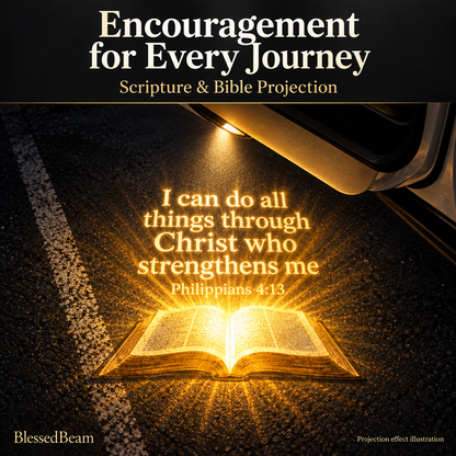 ✝️ Christian Car Door Projector Light – Faith-Inspired Welcome Light for Your Vehicle 🚗✨