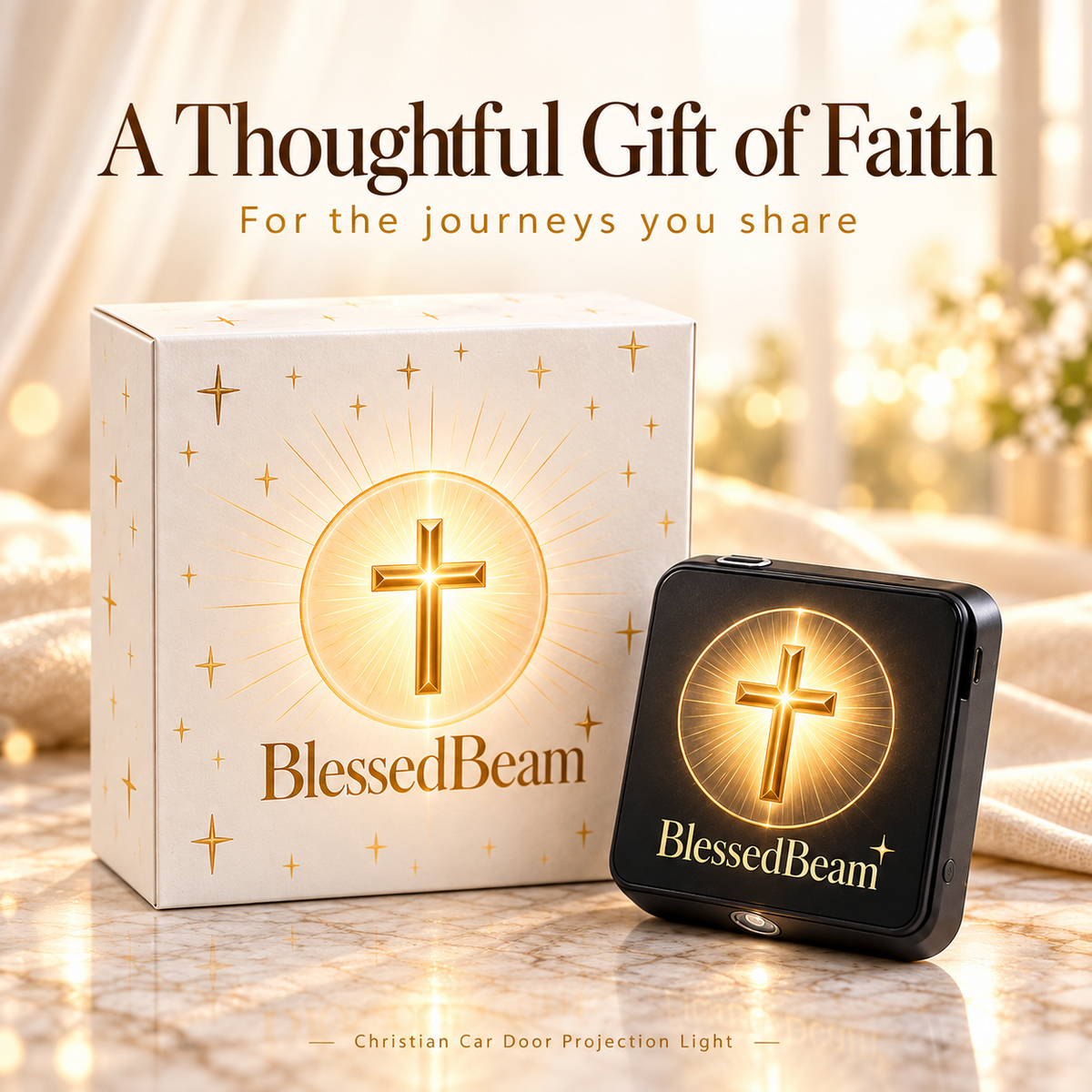 ✝️ Christian Car Door Projector Light – Faith-Inspired Welcome Light for Your Vehicle 🚗✨