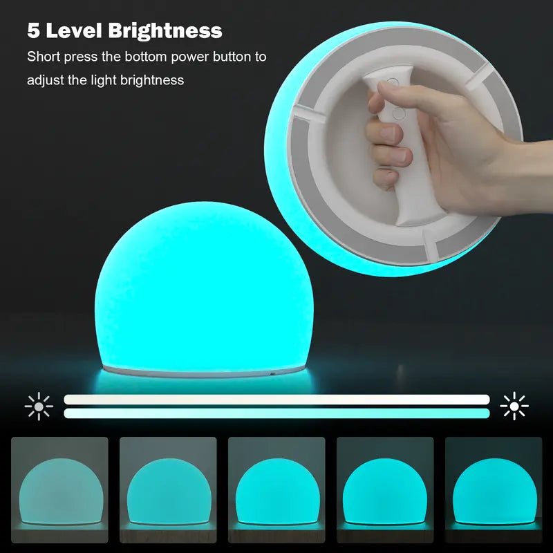 Watt Bubble Interactive LED Ball – Rechargeable Tap & Squeeze Toy with 29 Colors & 3 Light Modes
