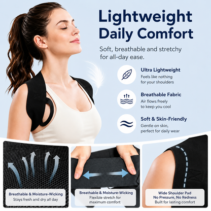 🔥LAST DAY 49% OFF🔥💪Posture Support Straps for Men & Women – ✨Elastic Back Support, Straight Back Support