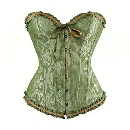 ✨✨Women’s Lace-Up Corset Bodysuit – Soft Stretch Fabric, Lace Details & Adjustable Fit